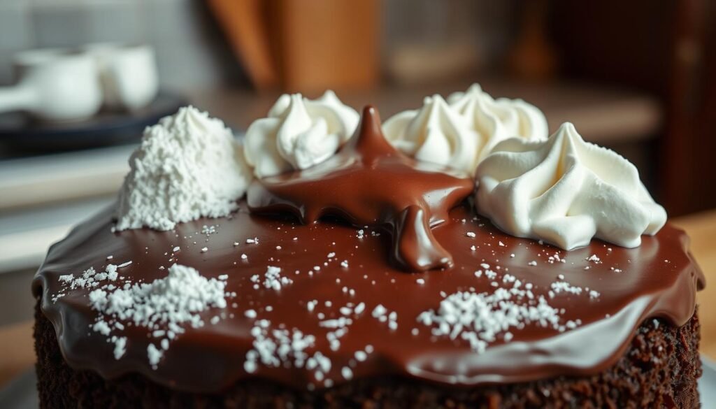 Chocolate cake leavening techniques