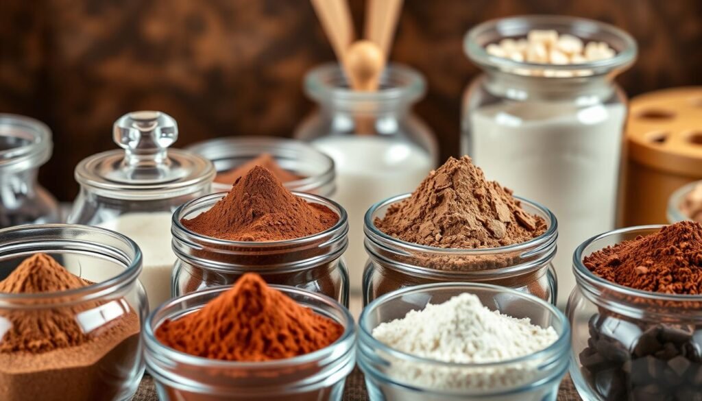 Different types of cocoa powder