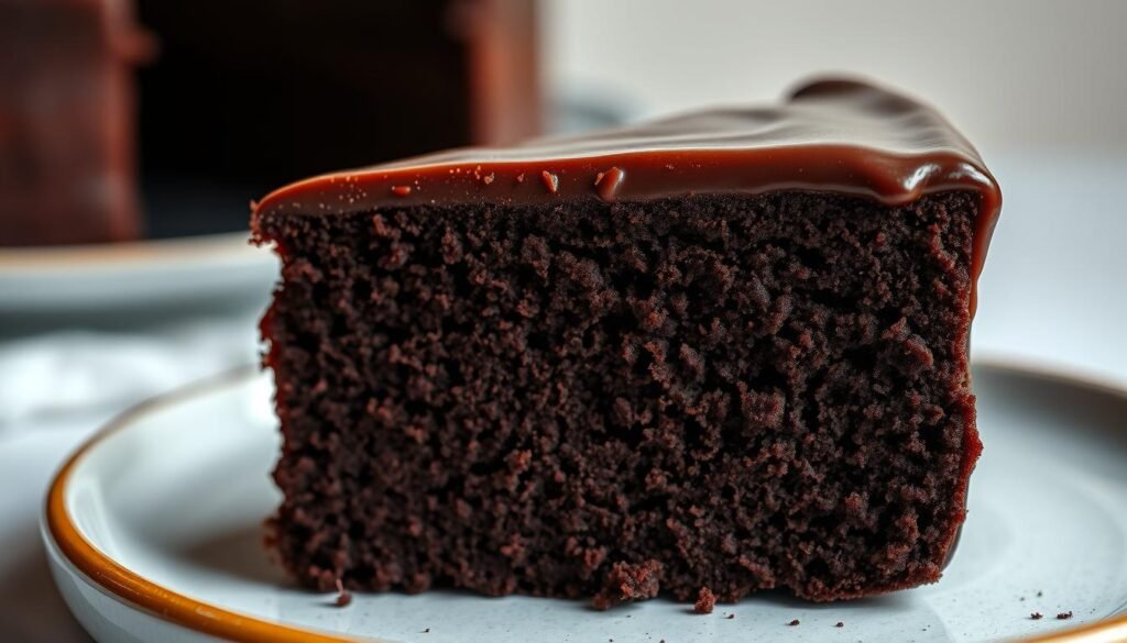 Chocolate cake crumb structure